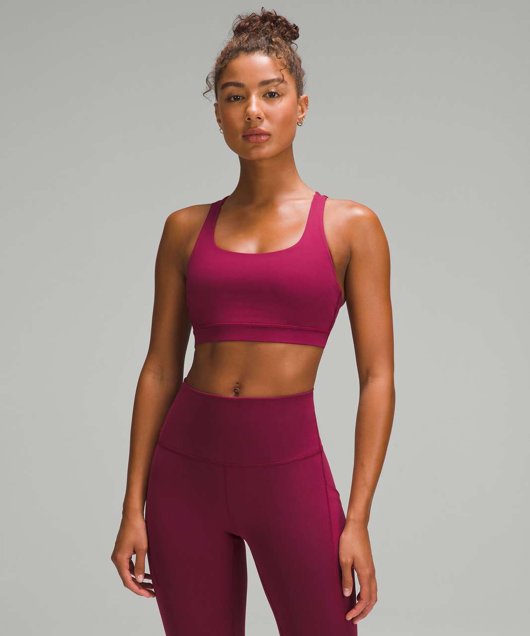 Lululemon Energy Bra *Medium Support, B–D Cups - Deep Luxe - lulu fanatics