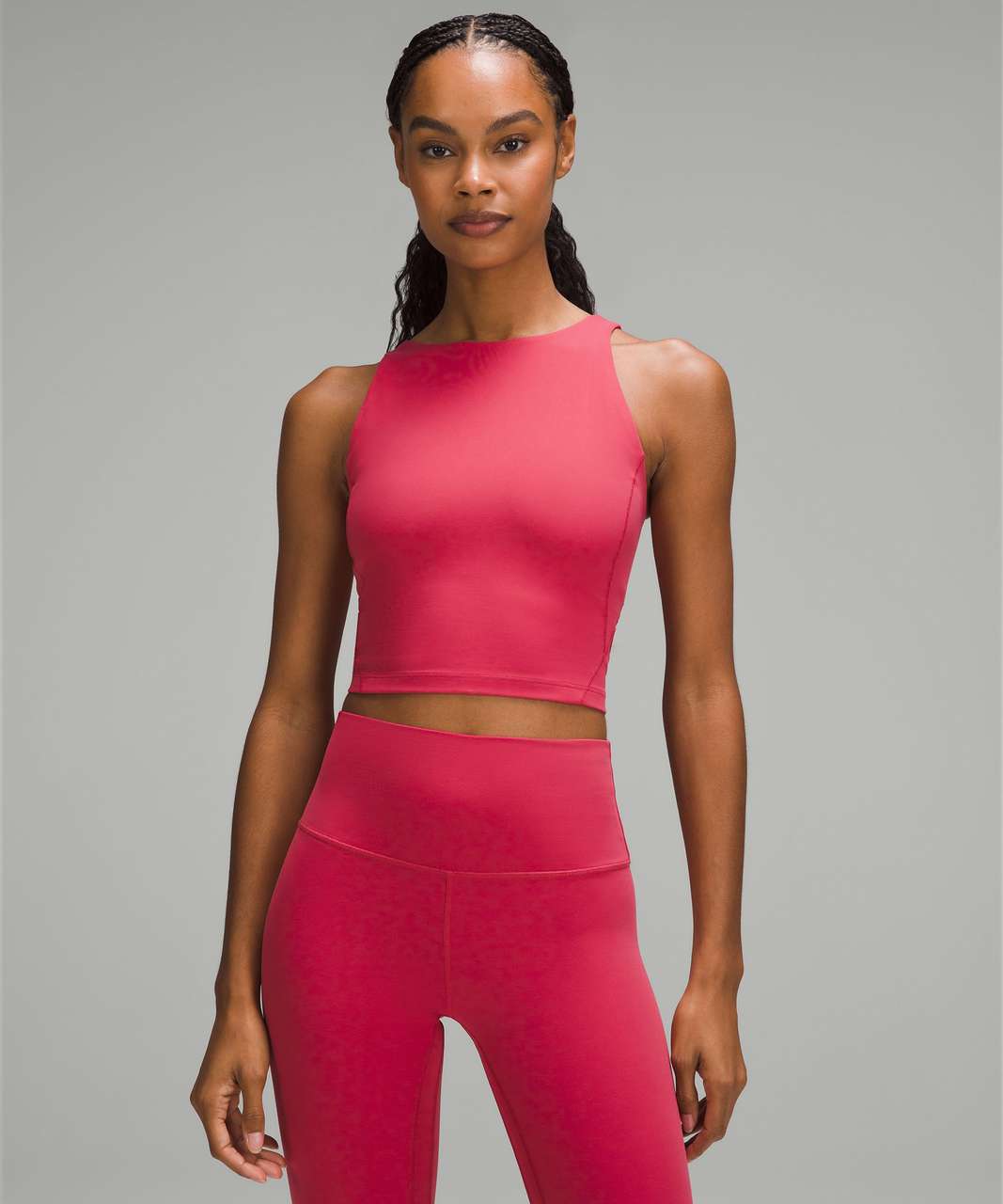 Lululemon Align High-Neck Tank Top - Heathered Pink Blossom - lulu