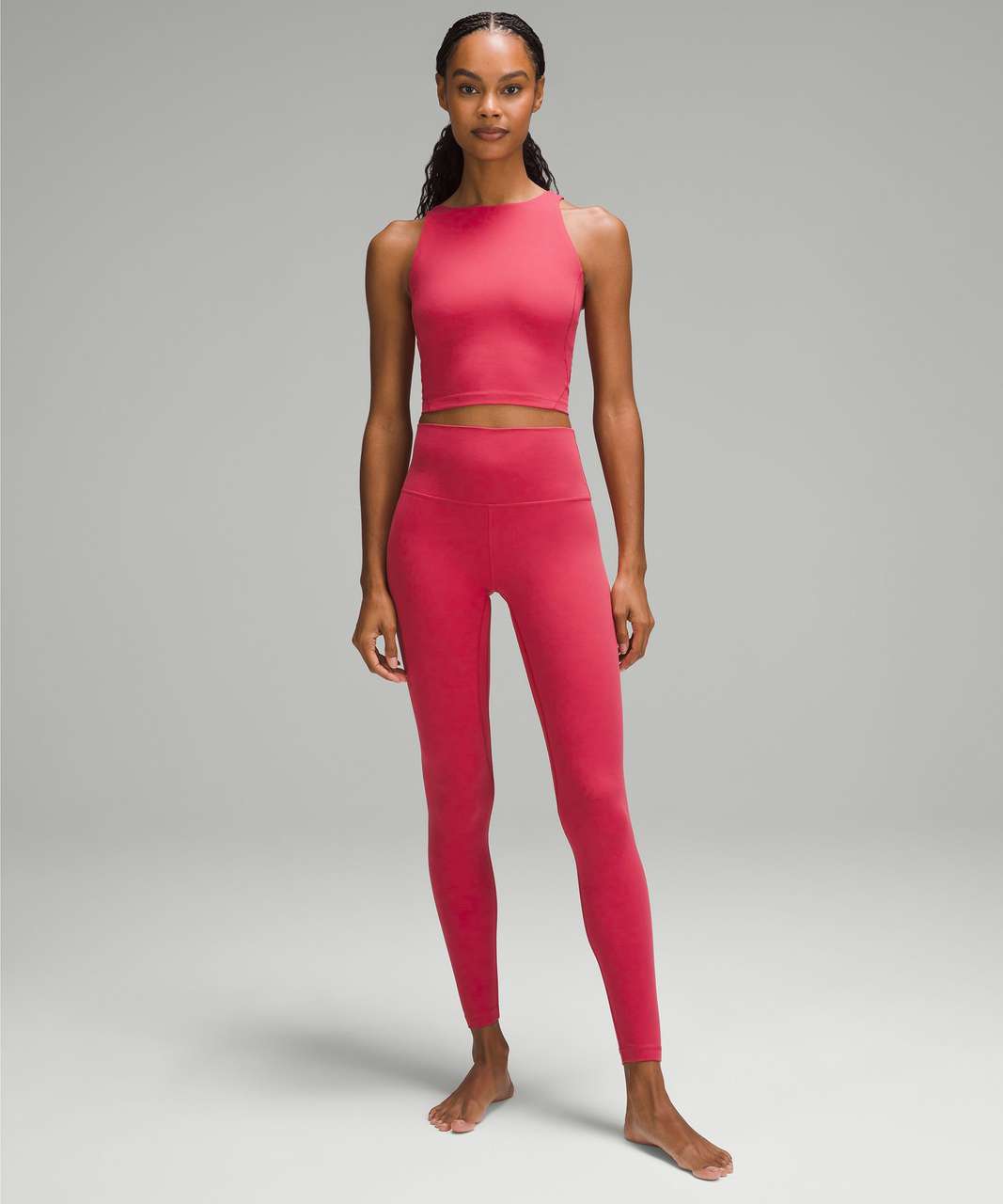 Lululemon Align High Neck Tank LW1DKES LIPG Hot Pink Women's Size 6