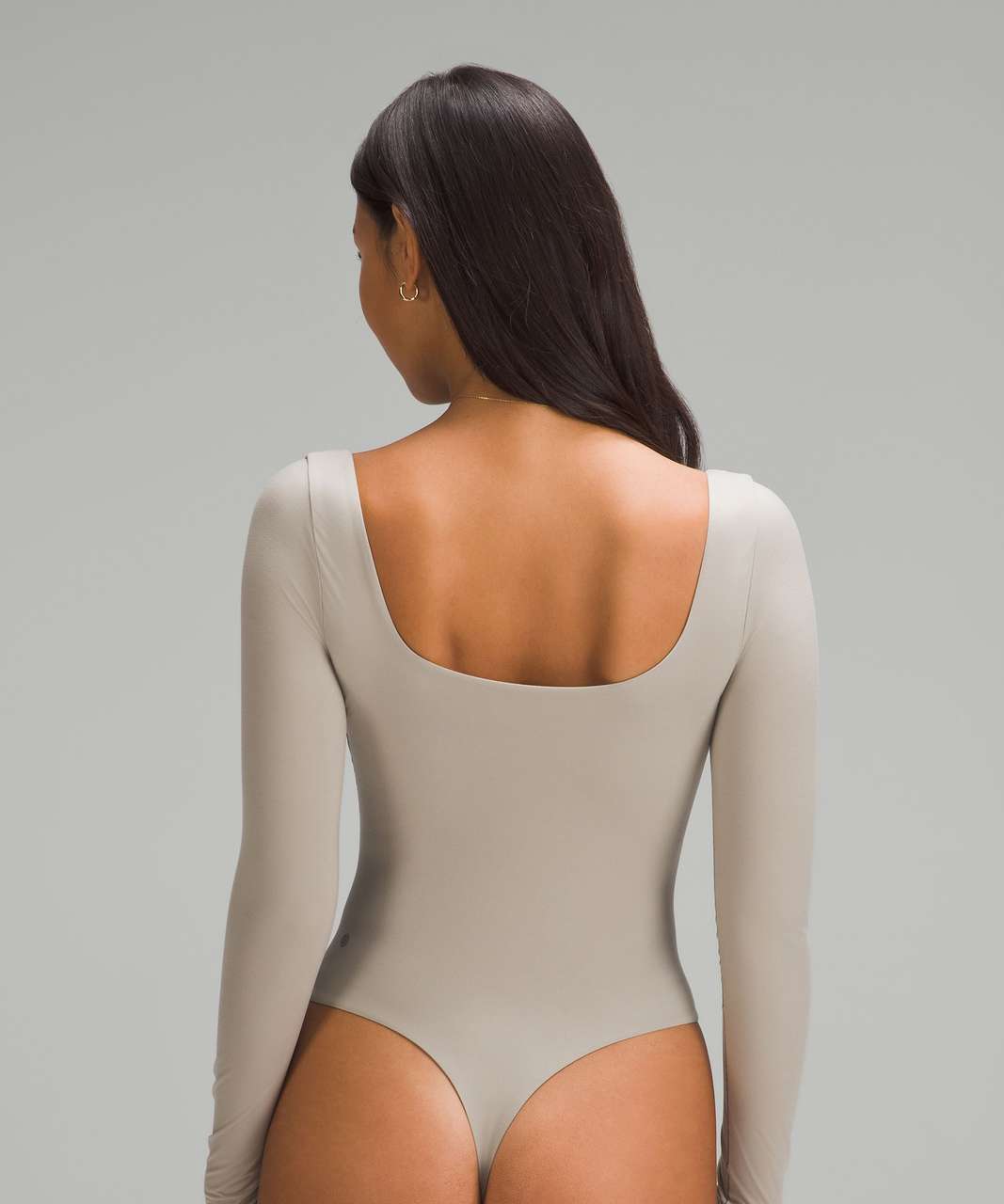 Lululemon Wundermost Ultra-Soft Nulu Square-Neck Long-Sleeve Bodysuit - Riverstone