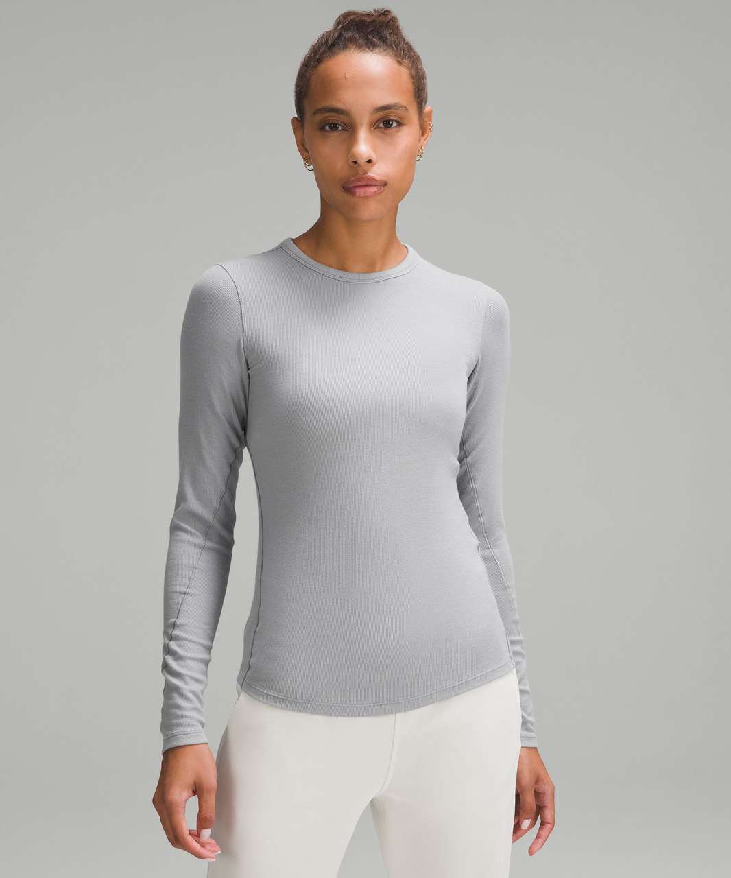 Lululemon Hold Tight Long-Sleeve Shirt - Rhino Grey - lulu fanatics