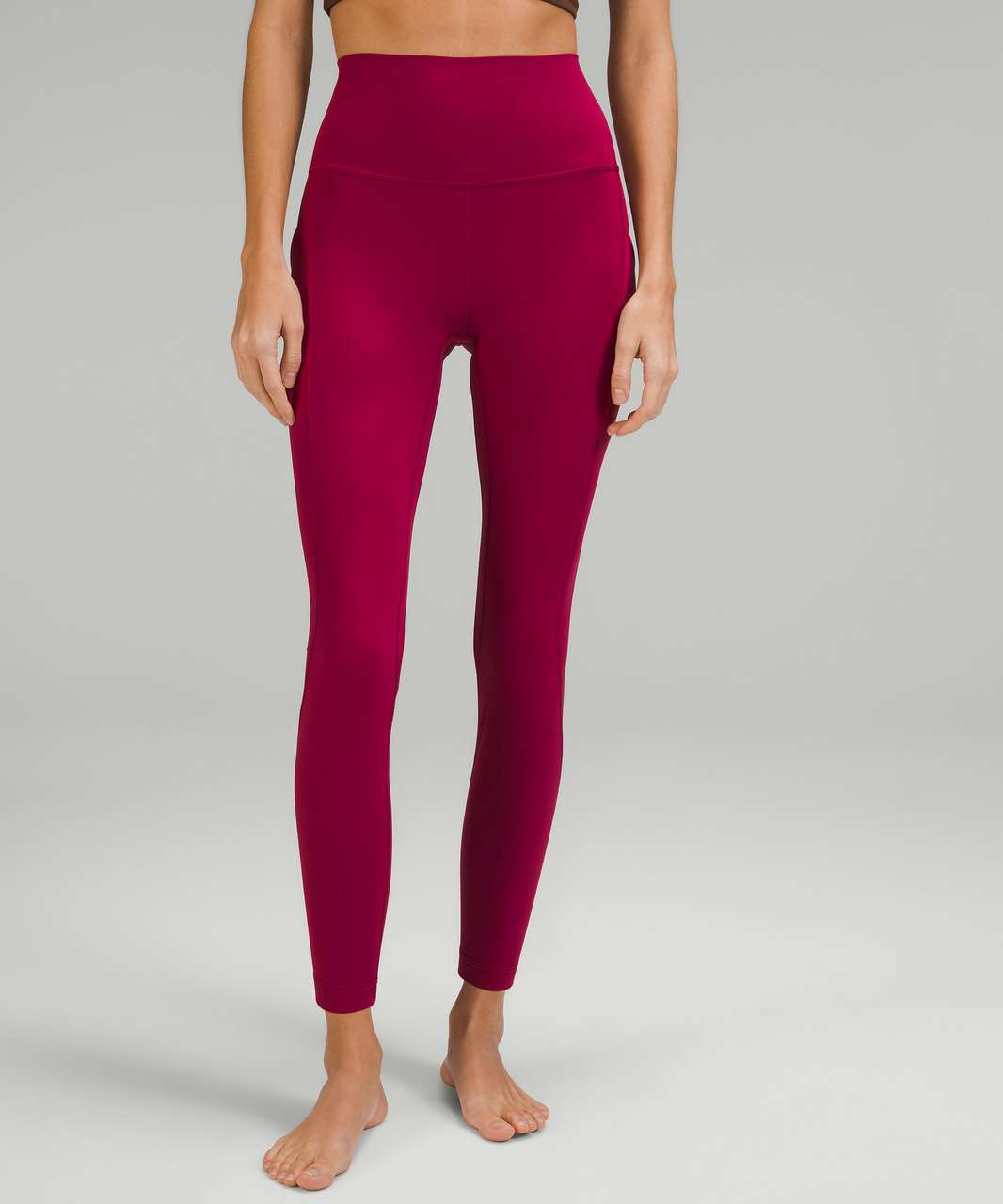 Burgundy Align high-rise 25'' leggings, lululemon