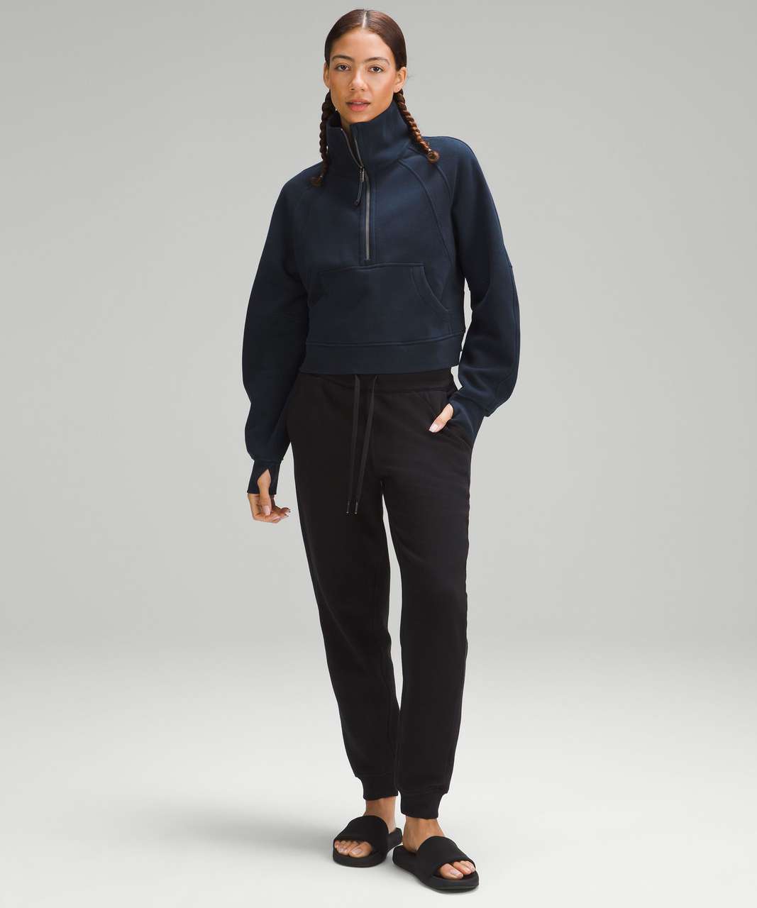 Lululemon Scuba Oversized Funnel-Neck Half Zip - True Navy Lululemon Scuba Oversized Funnel-Neck Half Zip - True Navy
