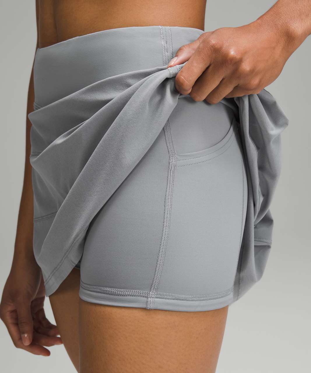 Lululemon Pace Rival Mid-Rise Skirt *Long - Rhino Grey