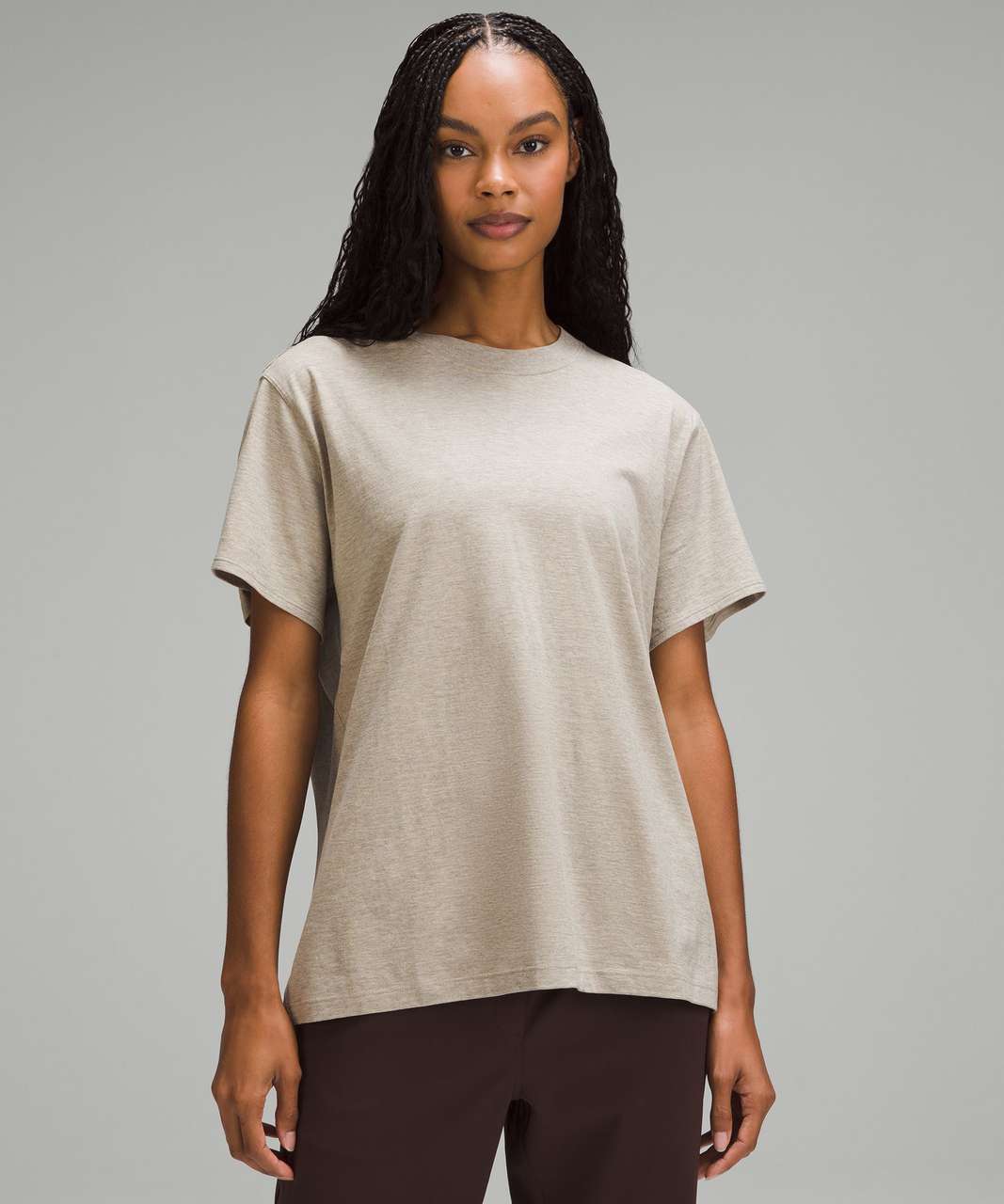 Lululemon All Yours Cotton T-Shirt - Heathered Riverstone