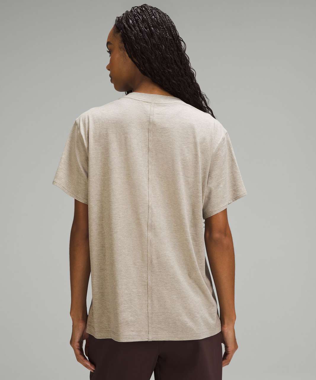 Lululemon All Yours Cotton T-Shirt - Heathered Riverstone