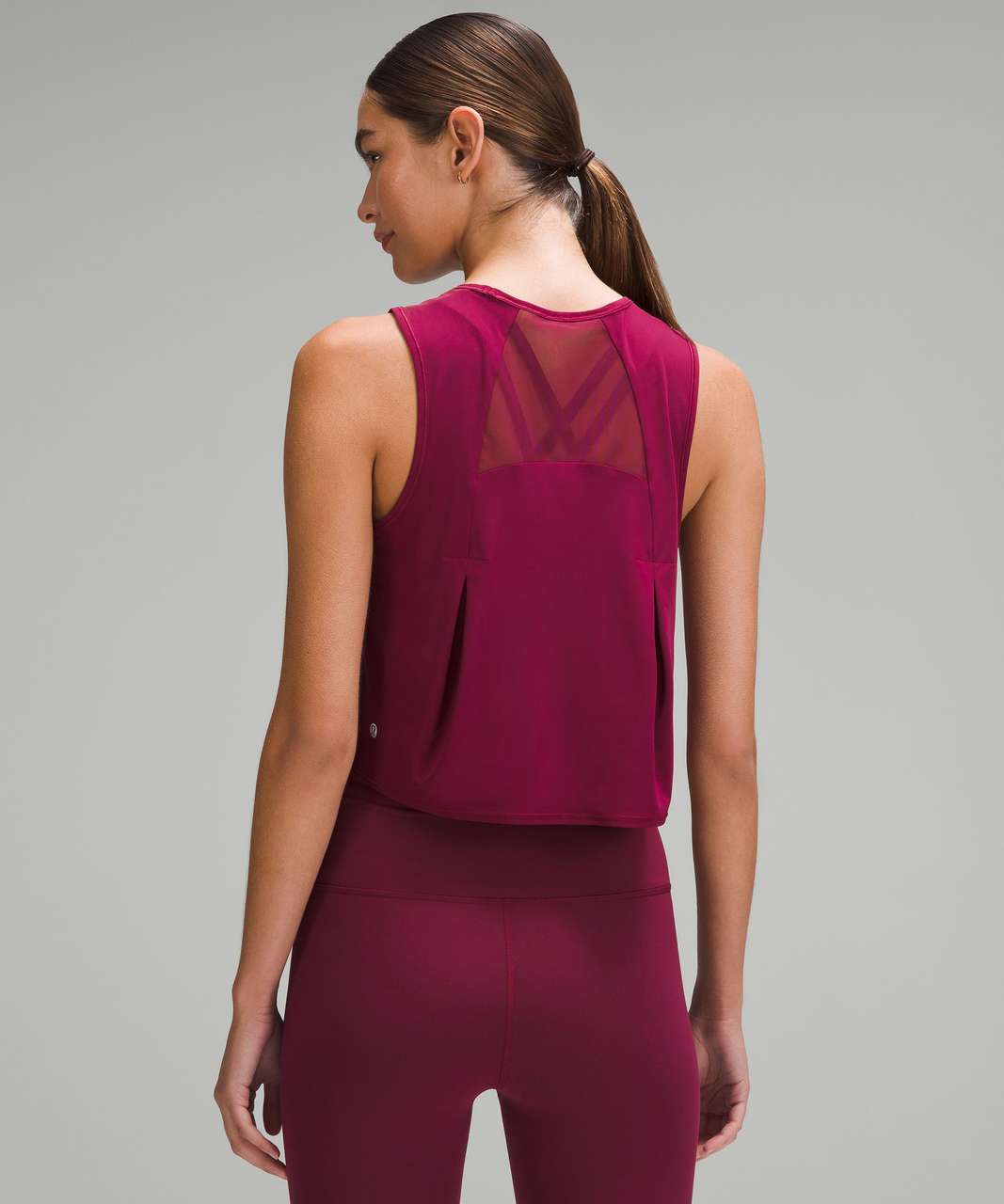 Lululemon Sculpt Cropped Tank Top - Deep Luxe