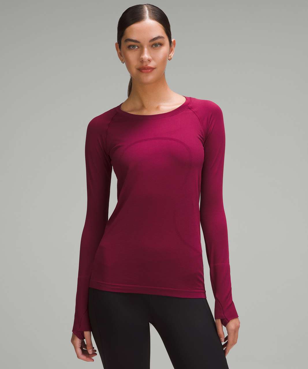 Lululemon Swiftly Tech Long Sleeve 2.0 - Cassis / Cassis - lulu fanatics