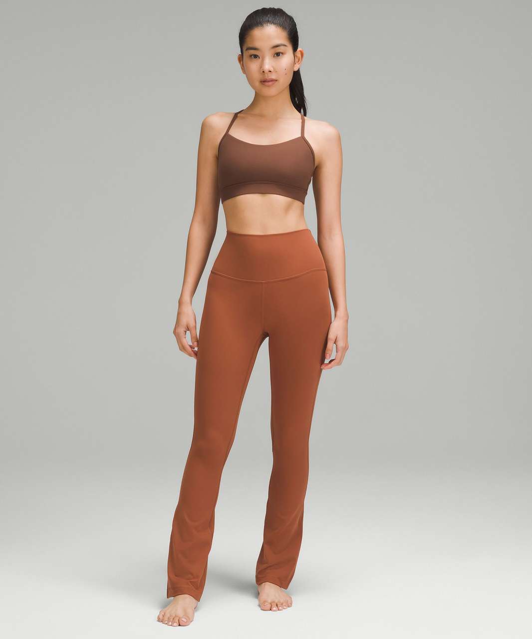 lululemon athletica, Pants & Jumpsuits, Lululemon Align High Rise Mini  Flare Legging Pants In Roasted Brown Sz 4