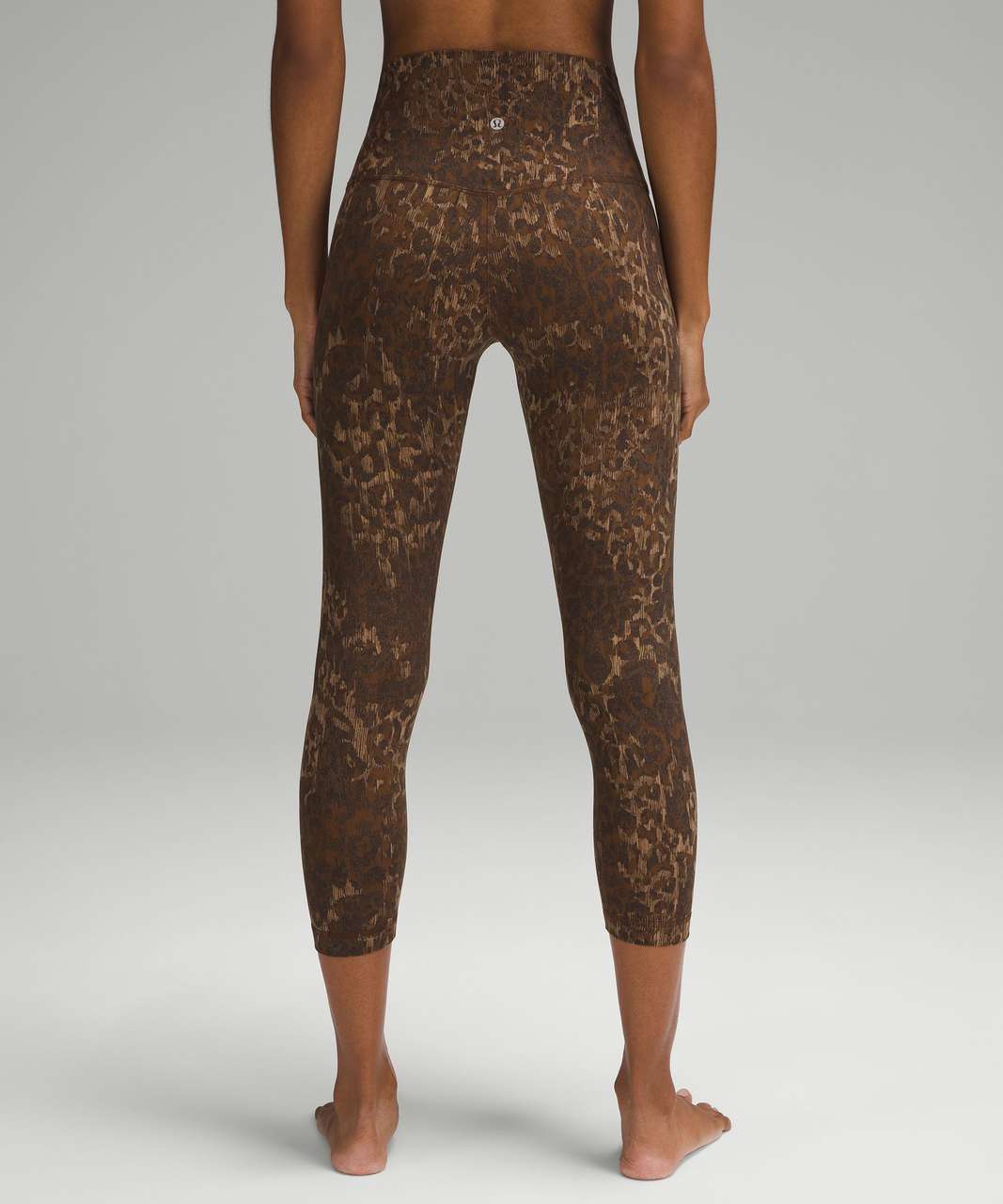 Lululemon Align High-Rise Crop 23" - Lined Truleopard MAX Brown Multi