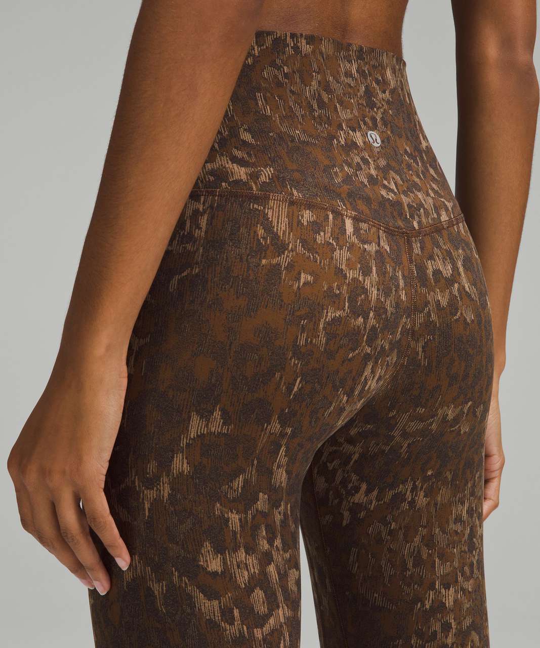 Lululemon Align High-Rise Crop 23" - Lined Truleopard MAX Brown Multi