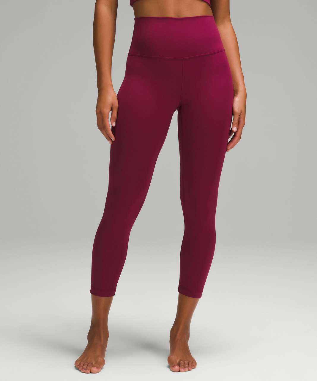 Ivivva by Lululemon Girl's Mesh With Grace Crop Leggings Burgundy Pants  size 10 - Girls bottoms