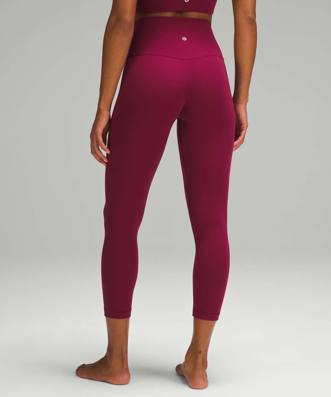 lululemon athletica, Pants & Jumpsuits, Lululemon Zip The Line Crop 23  Leggings High Rise Reflective Deep Ruby Coral 2