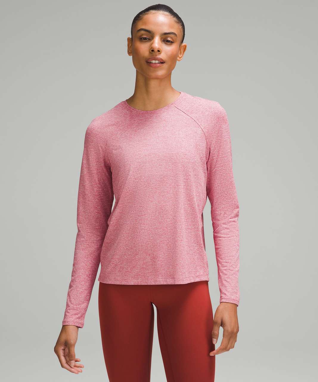 Lululemon License to Train Classic-Fit Long-Sleeve Shirt - Heathered Vintage Rose