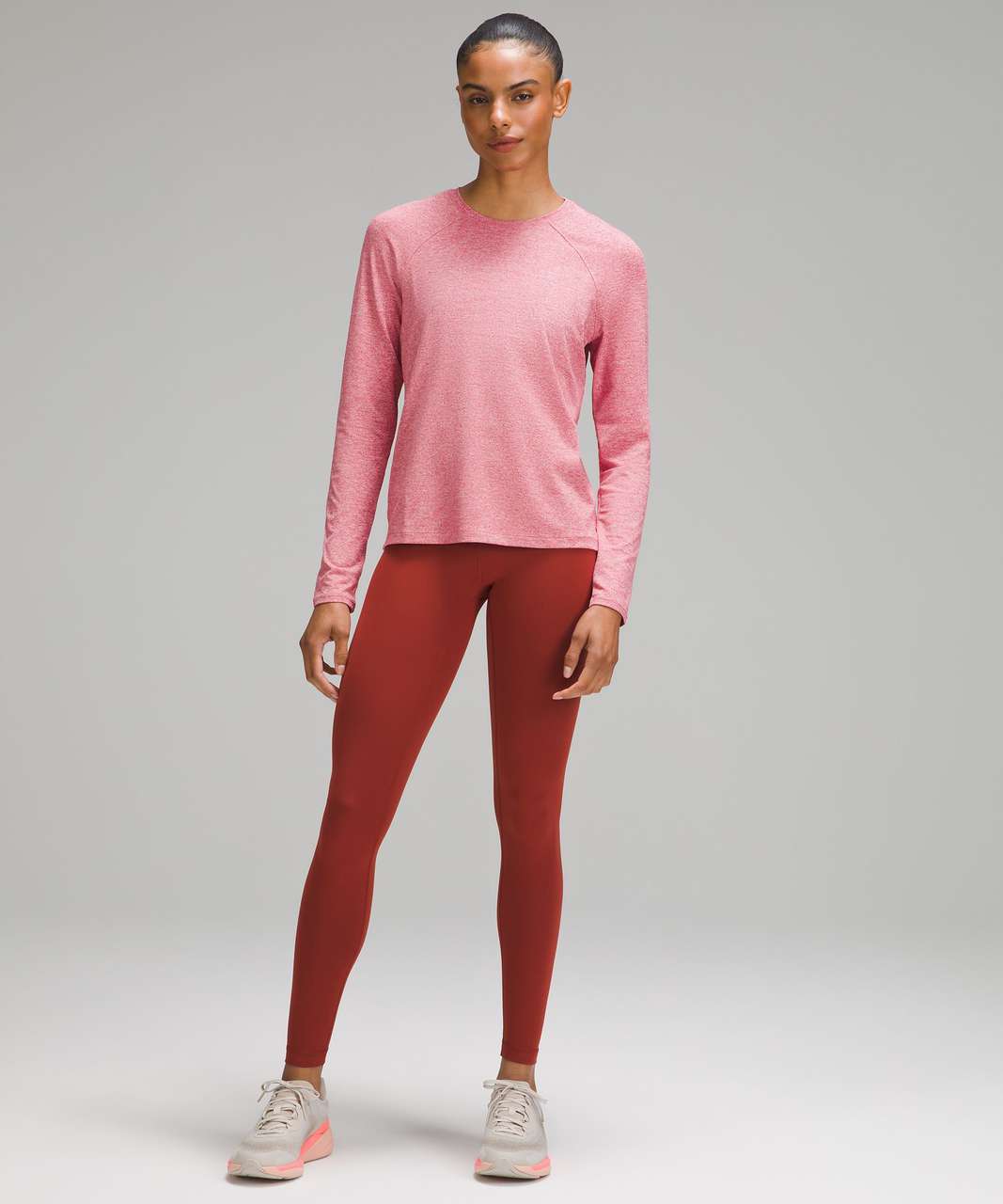 Lululemon License to Train Classic-Fit Long-Sleeve Shirt - Heathered  Vintage Rose - lulu fanatics