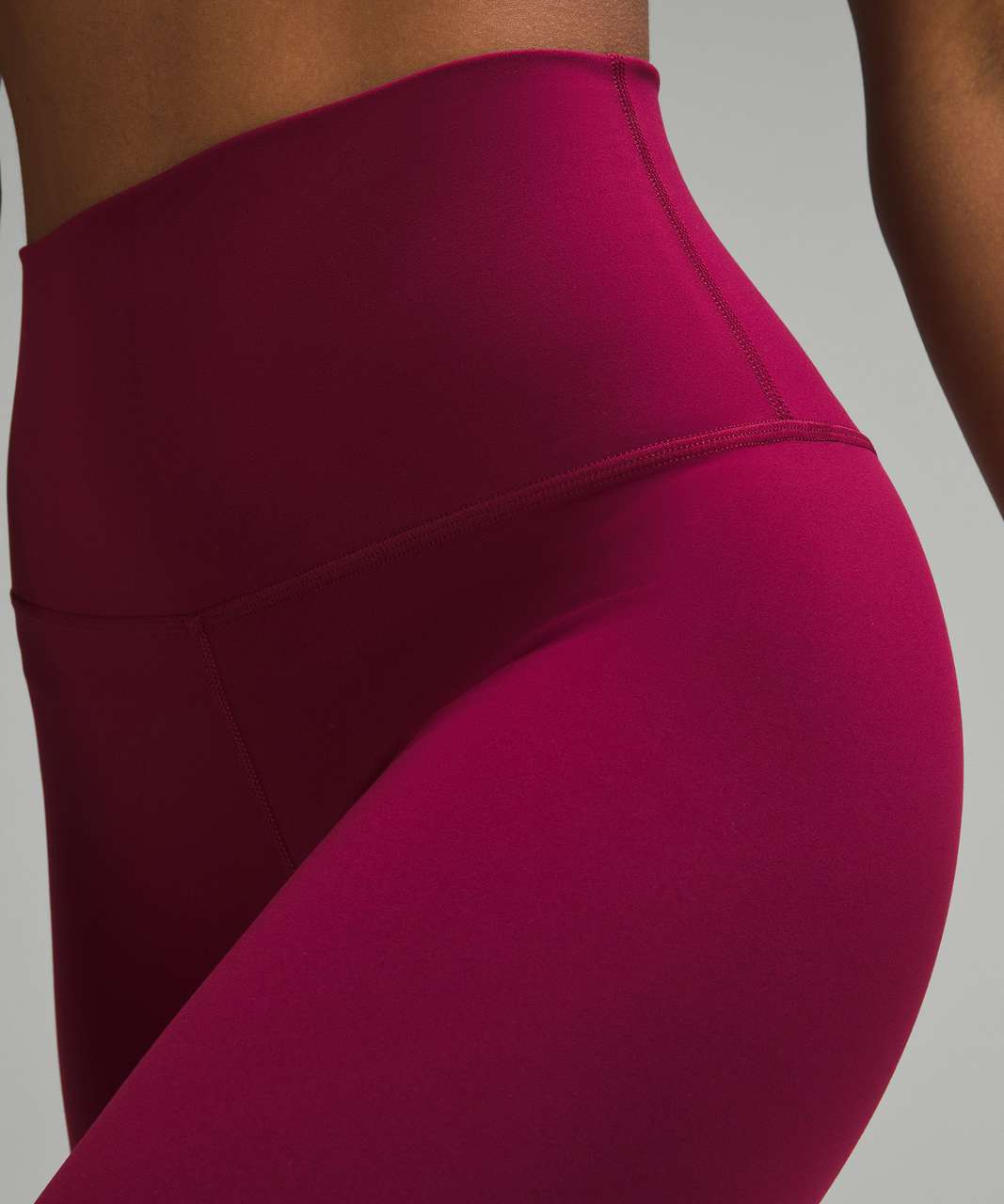 Lululemon Align High Rise Crop 17 - Red Merlot - lulu fanatics