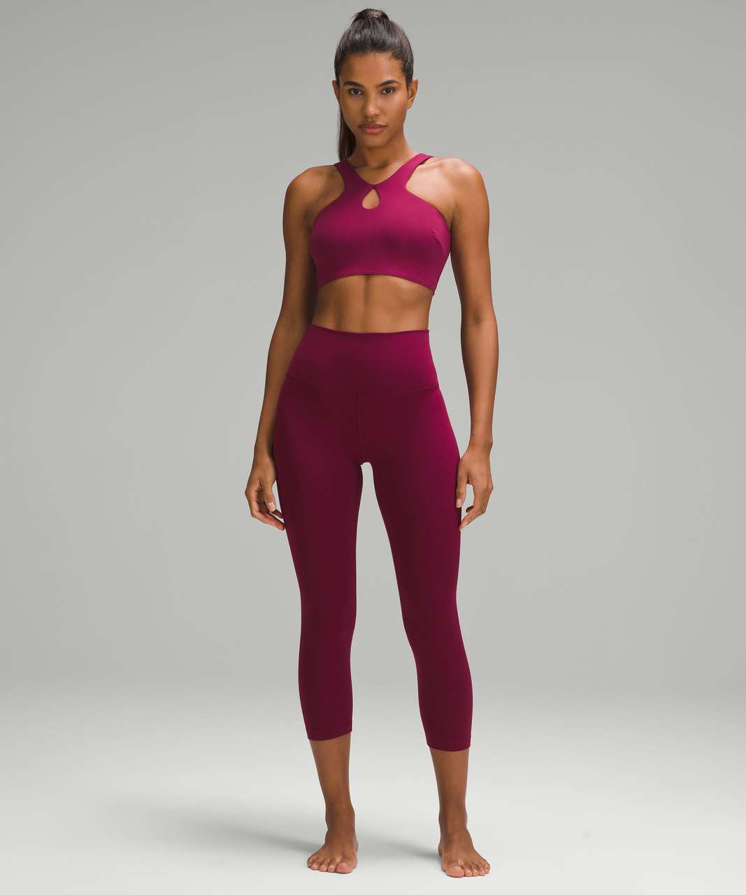 Lululemon Align High-Rise Crop 21 - Deep Luxe - lulu fanatics