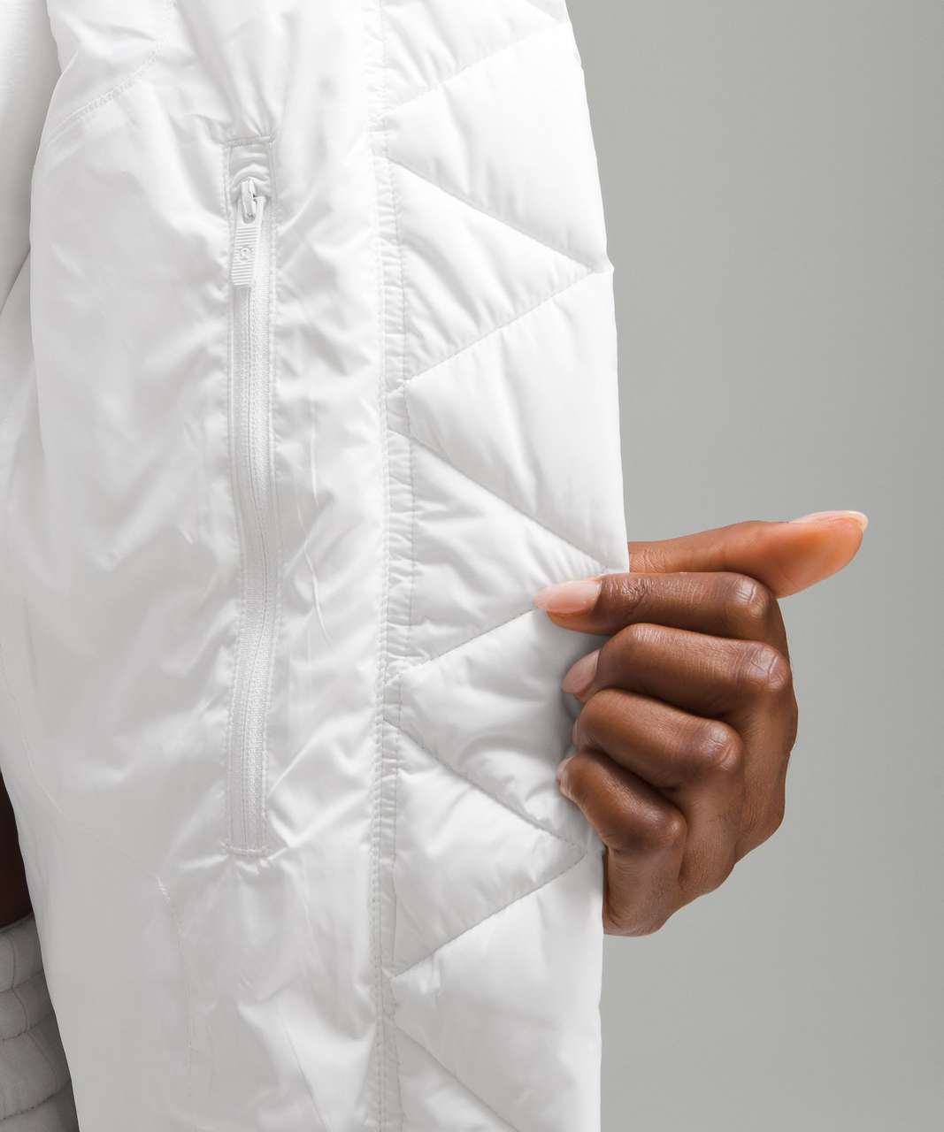 Lululemon Wunder Puff Long Jacket - White