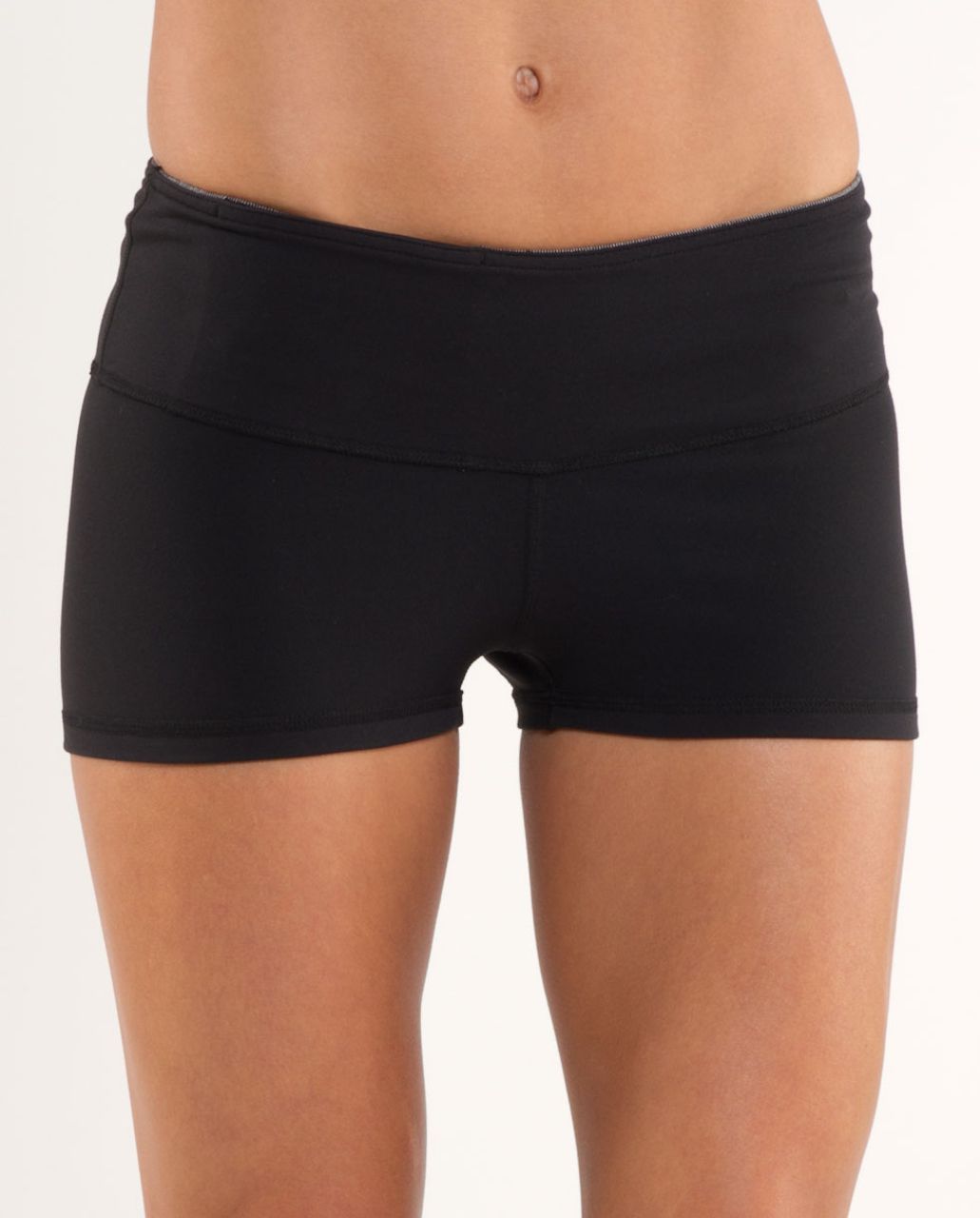 Lululemon Boogie Short - Black /  White Black Microstripe /  Heathered Black