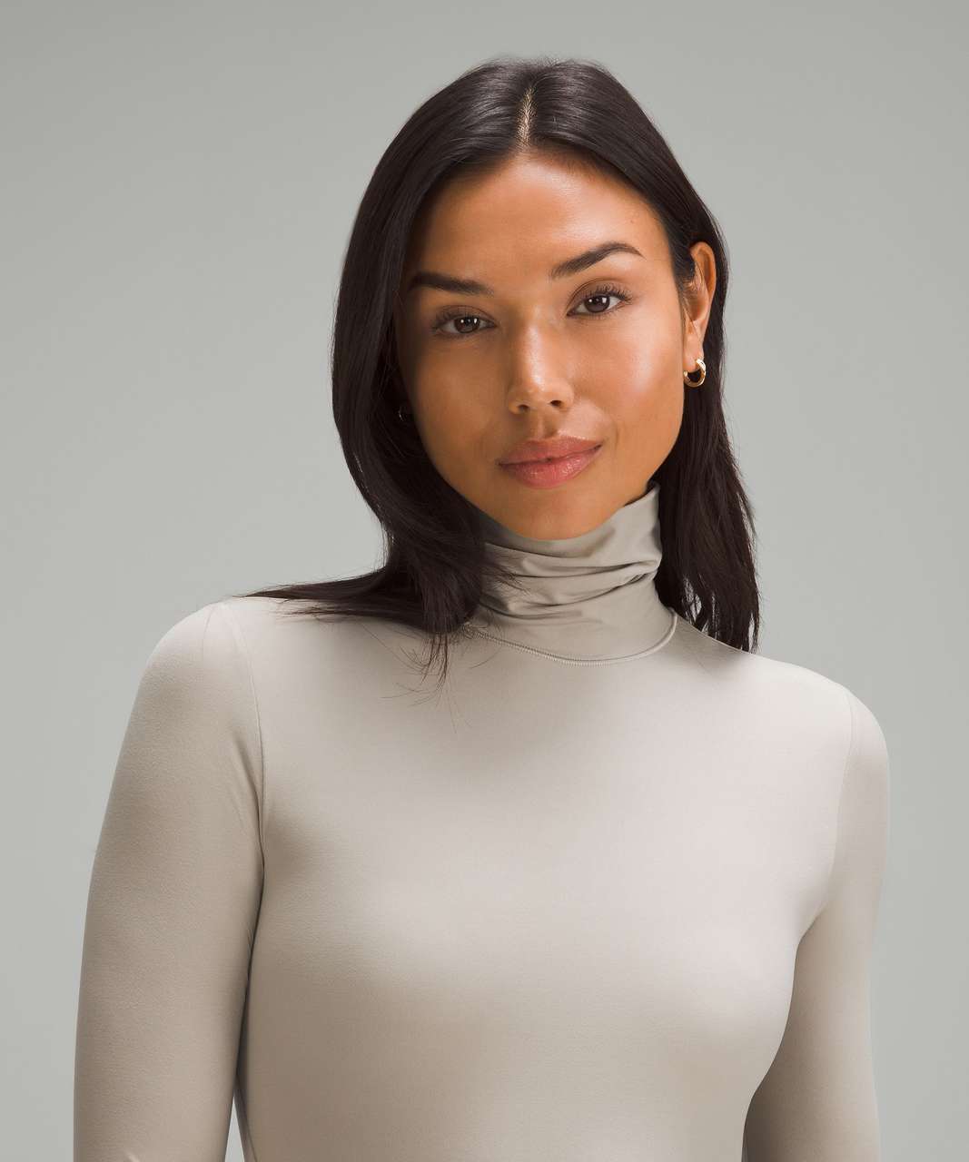 Lululemon Wundermost Ultra-Soft Nulu Turtleneck Bodysuit - Riverstone