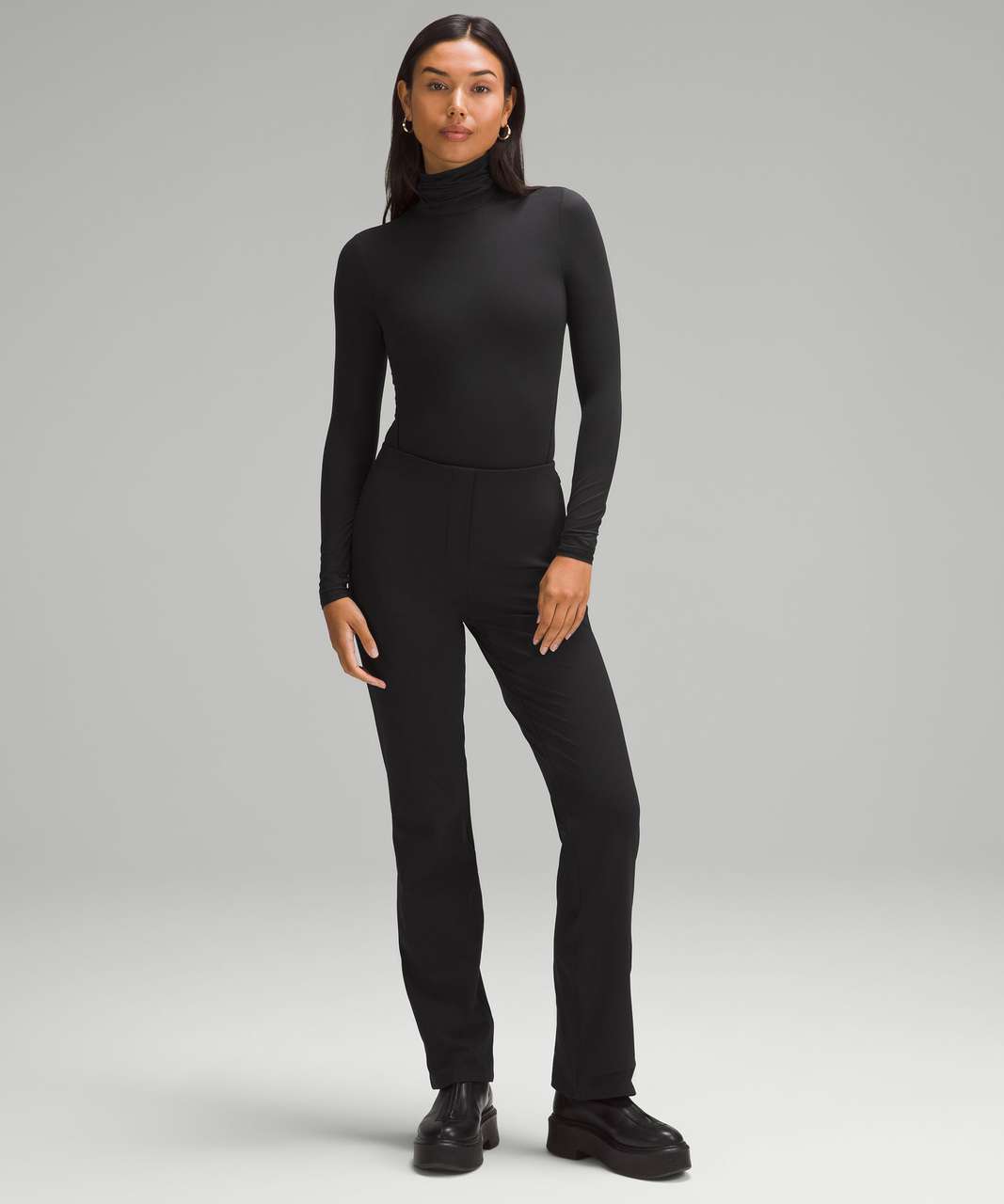 Lululemon Wundermost Ultra-Soft Nulu Turtleneck Bodysuit - Black