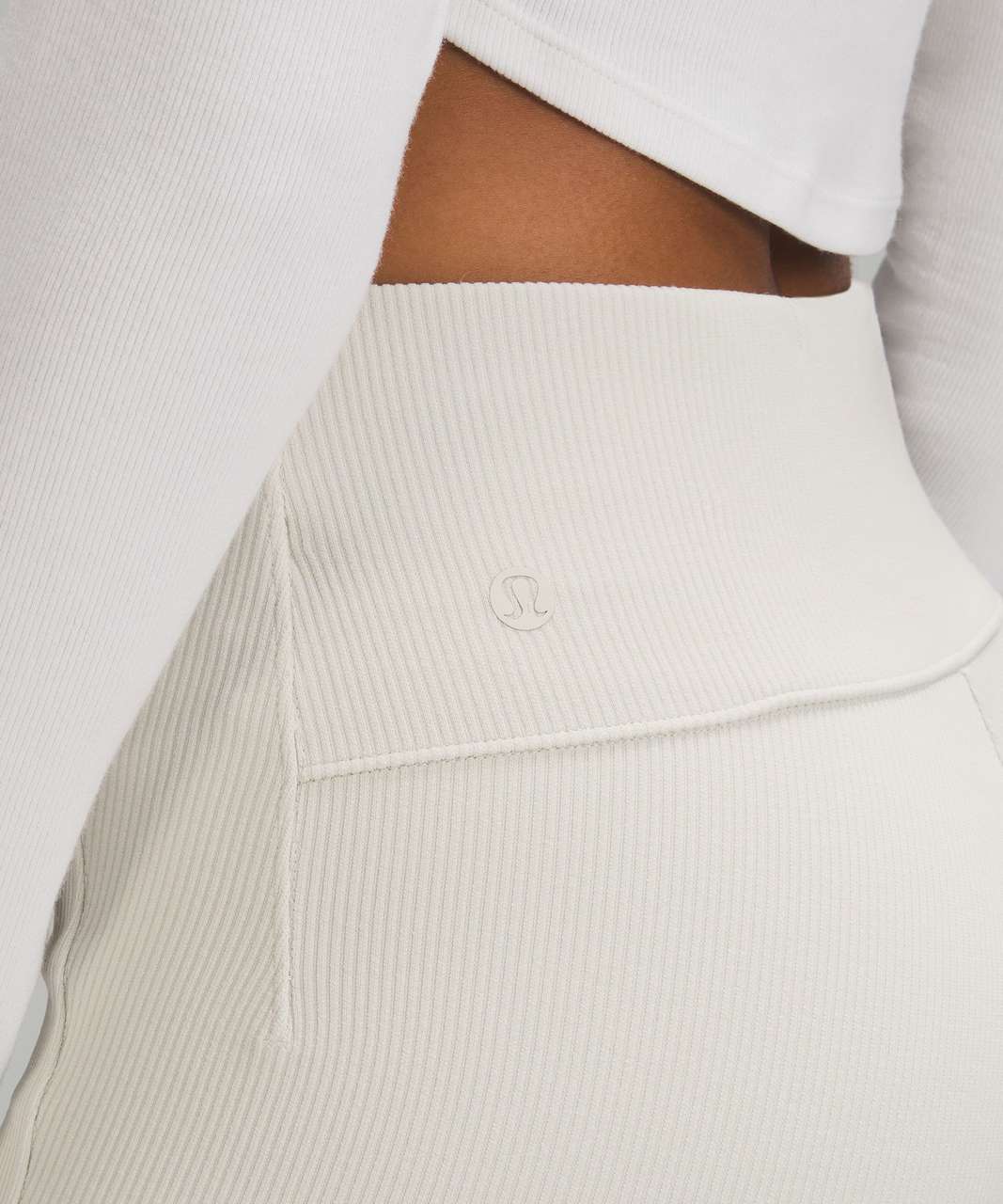 Brushed softstreme zipped flare opal paired with and without the cropped  crew. : r/lululemon