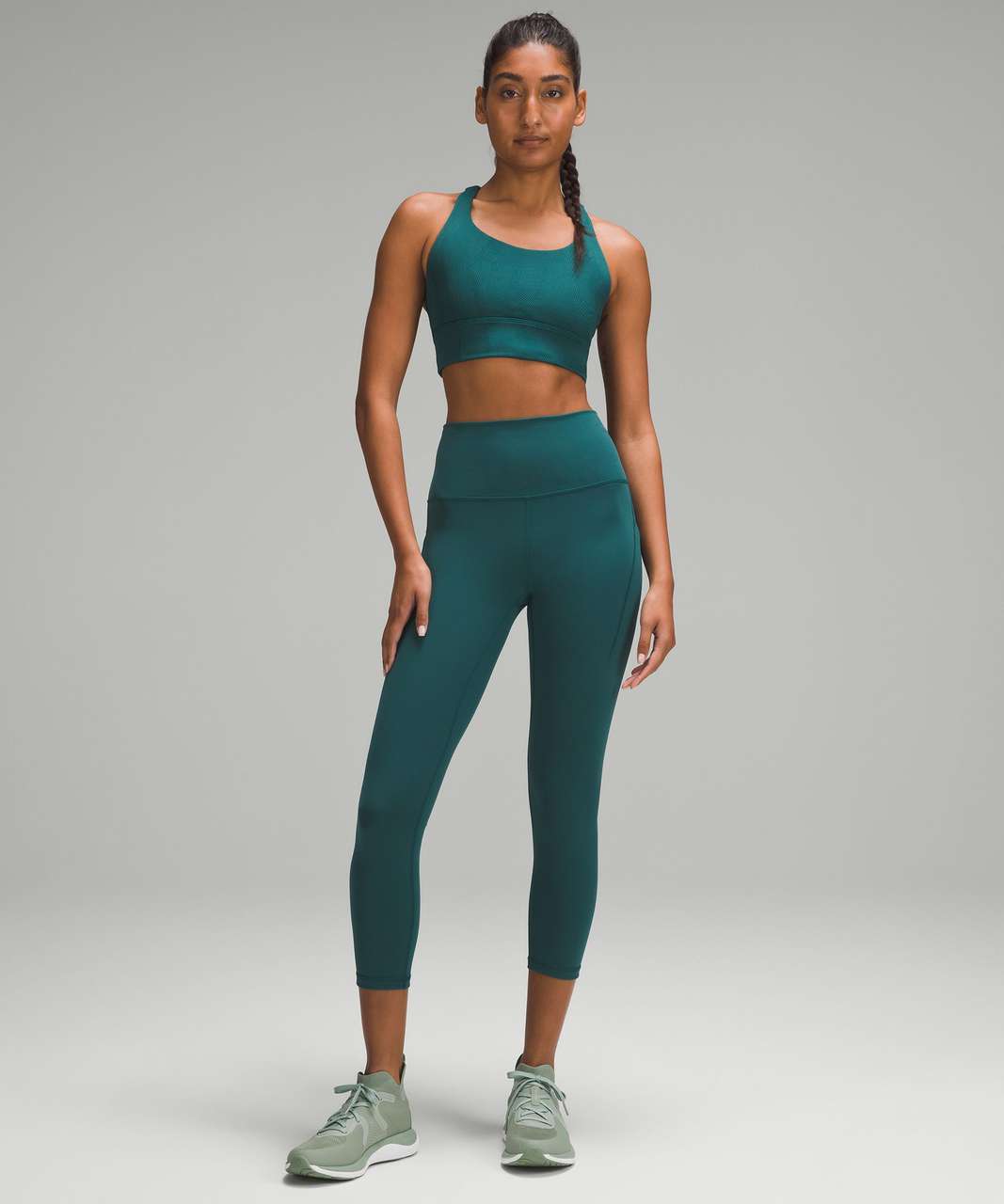 Lululemon Energy Longline Ribbed Bra *Medium Support, B–D Cups - Storm ...