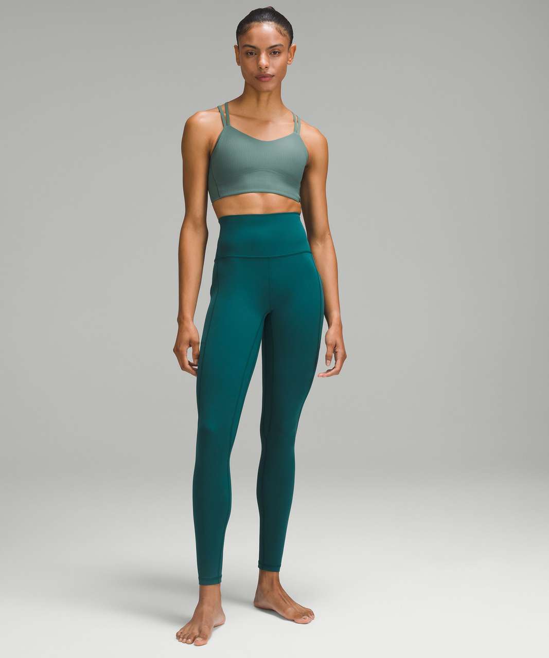 Lululemon Like a Cloud Ribbed Longline Bra *Light Support, B/C Cup -  Butternut Brown - lulu fanatics