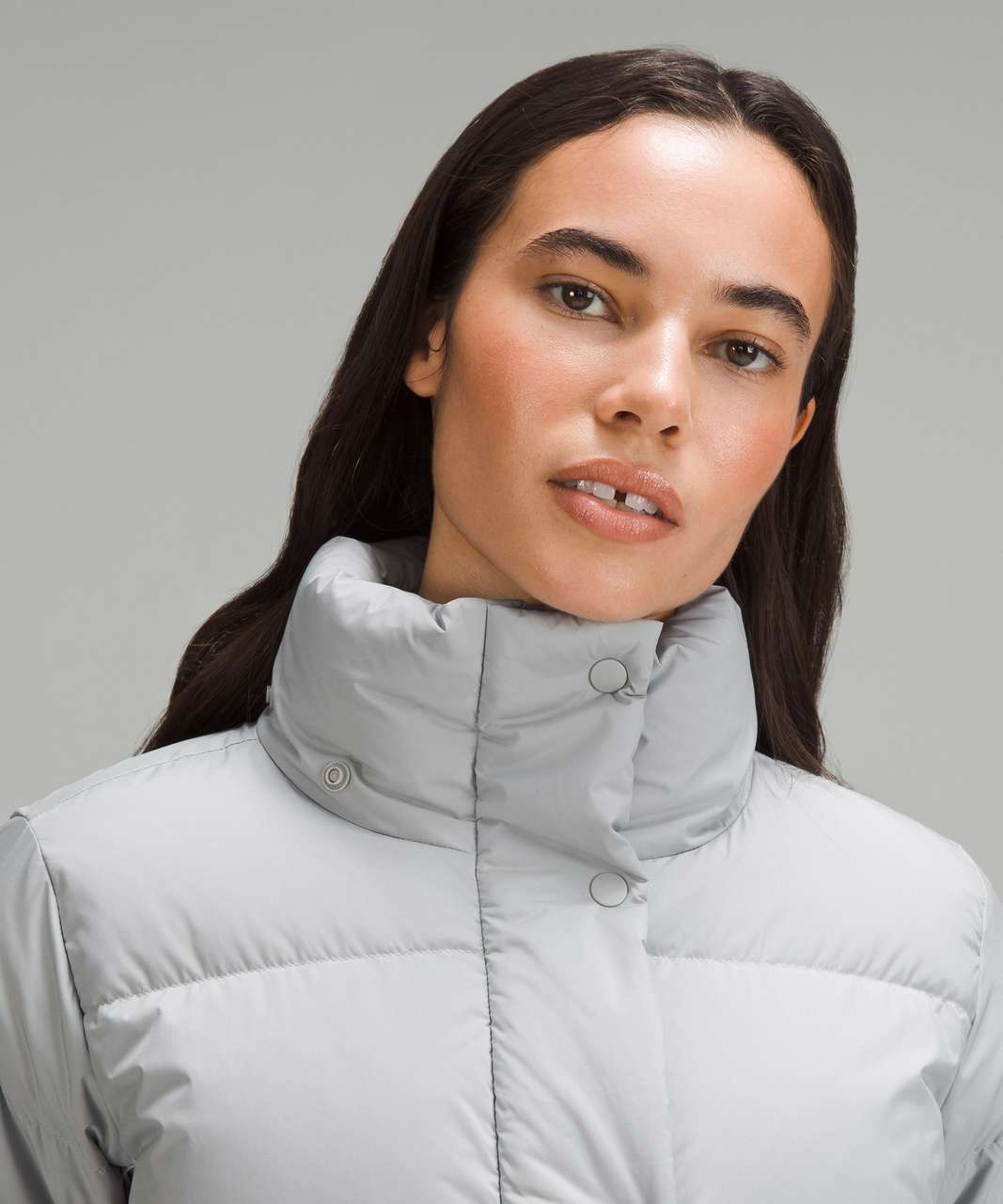 Lululemon Wunder Puff Cropped Jacket - Silver Drop