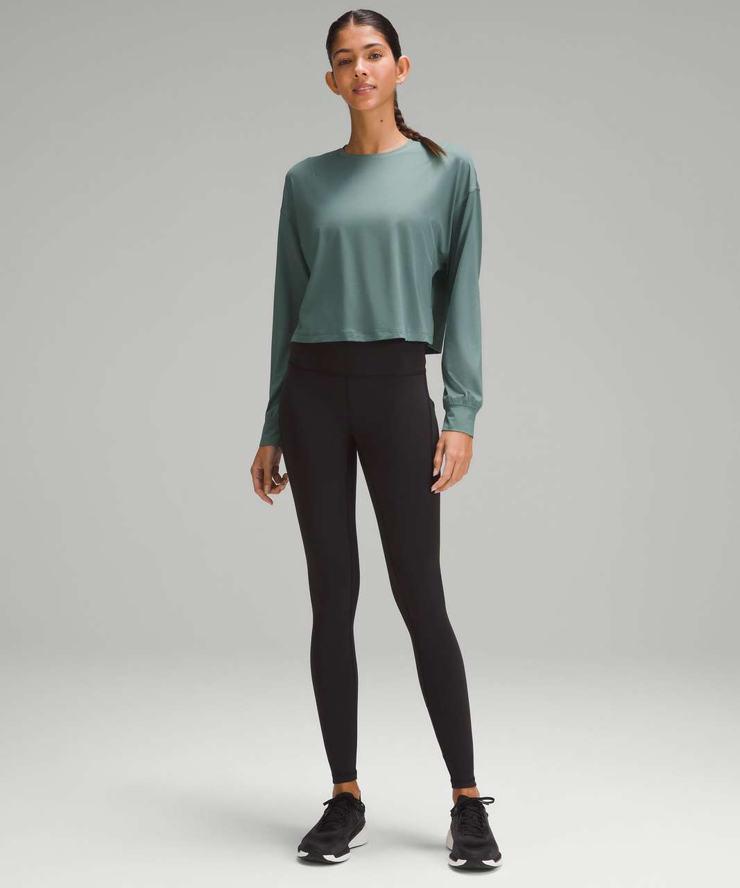 Lululemon Abrasion-Resistant Training Long-Sleeve Shirt - Petrol