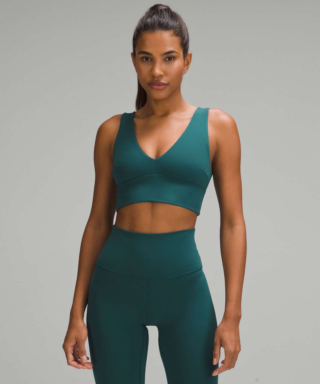 Lululemon Align V-Neck Bra *Light Support, C/D Cup - Storm Teal