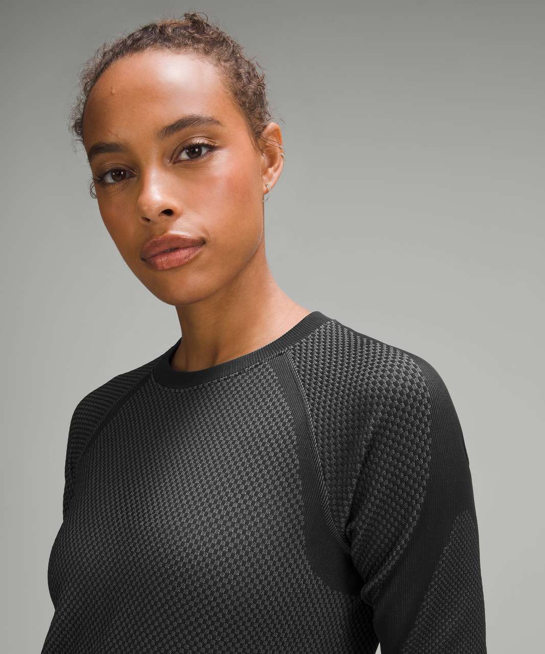 Lululemon Rest Less Pullover - Curve Block Black / Rhino Grey