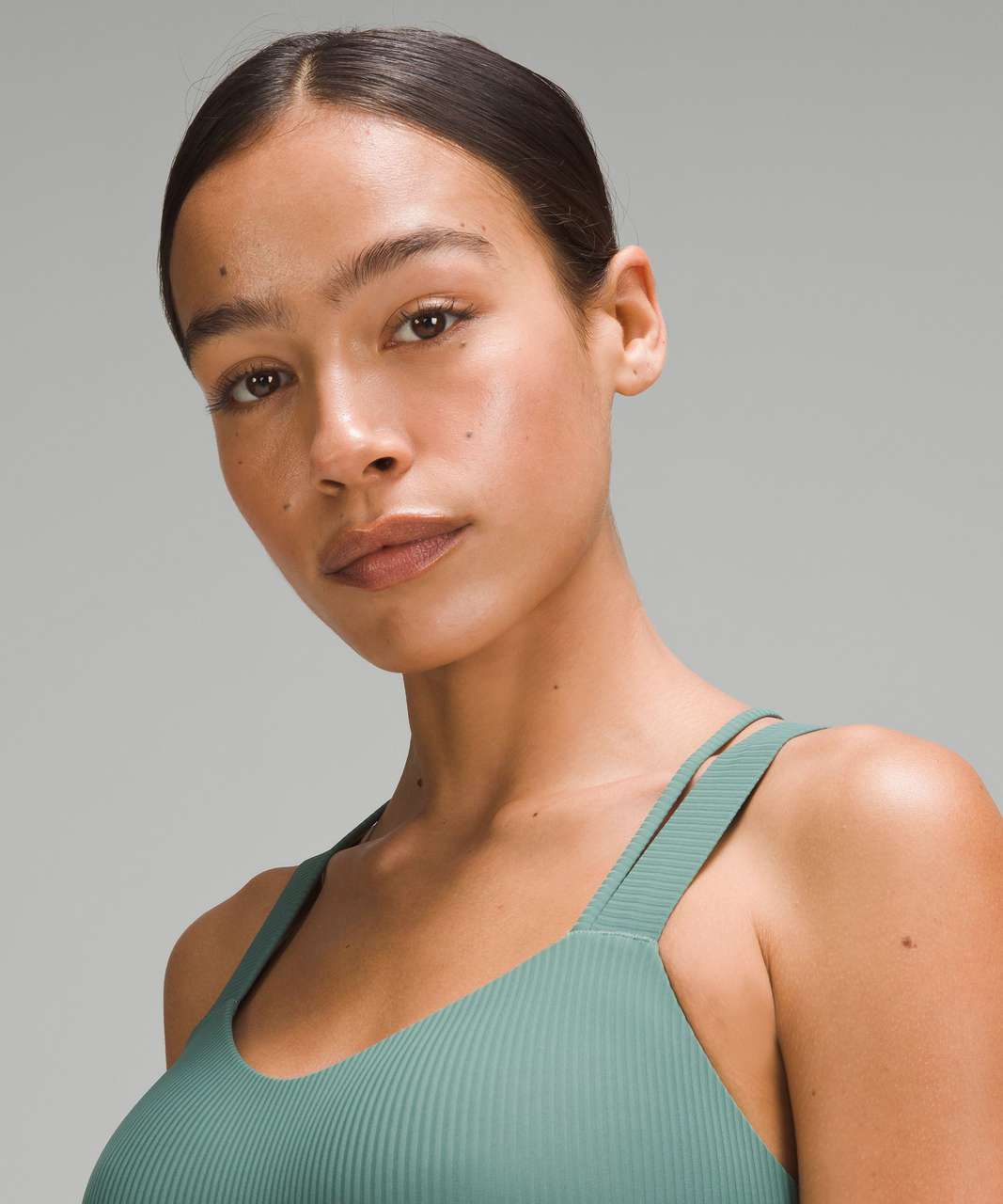 Lululemon Like a Cloud Longline Ribbed Bra *Light Support, D/DD Cups -  Medium Forest - lulu fanatics