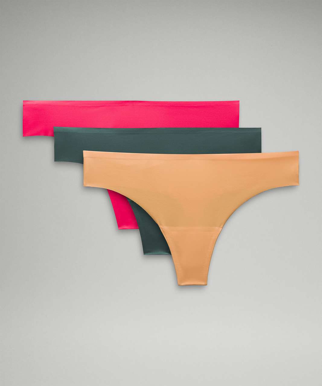 Lululemon InvisiWear Mid Rise Thong Underwear - Pink Puff - lulu fanatics