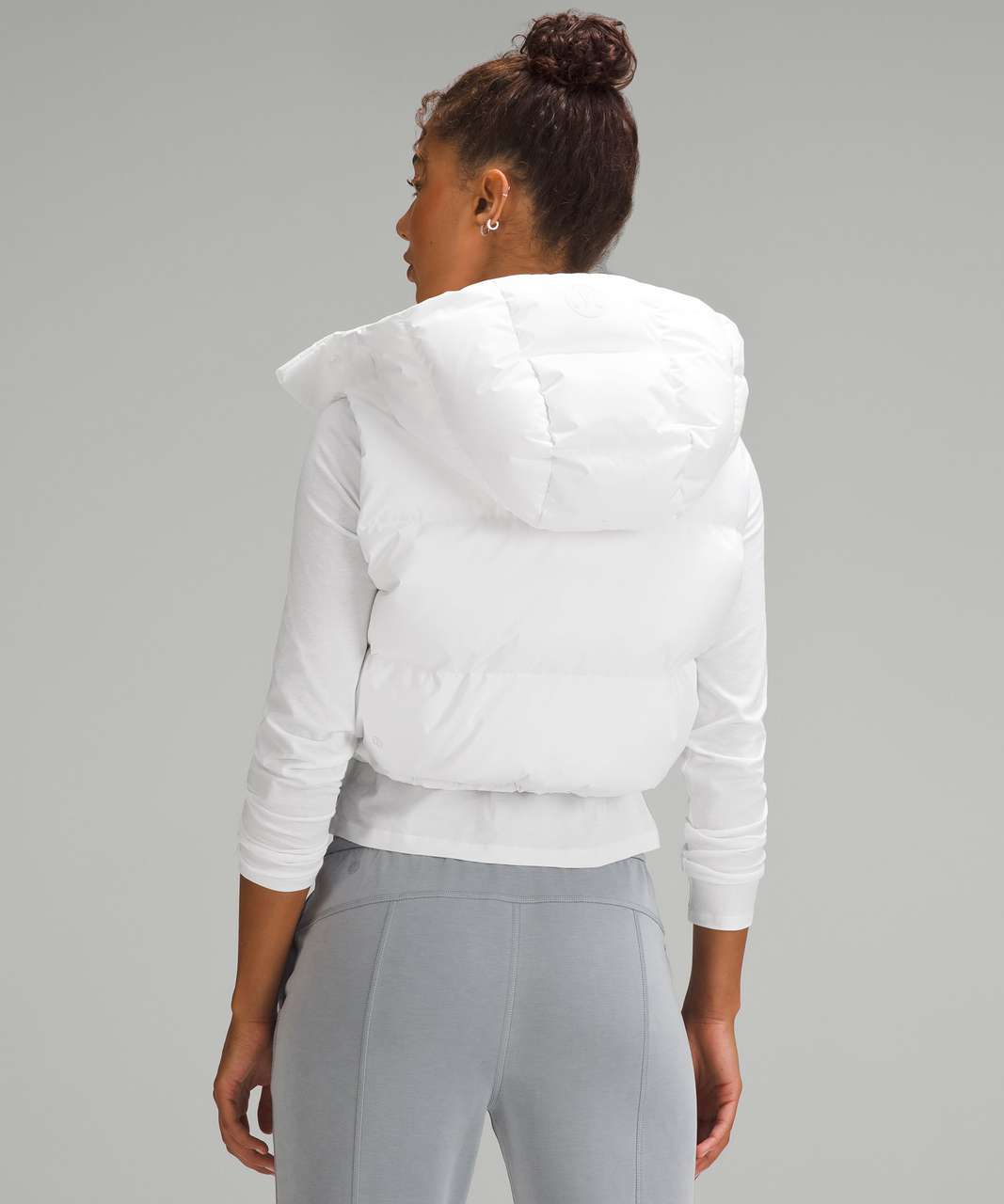 Lululemon Wunder Puff Super-Cropped Vest - White