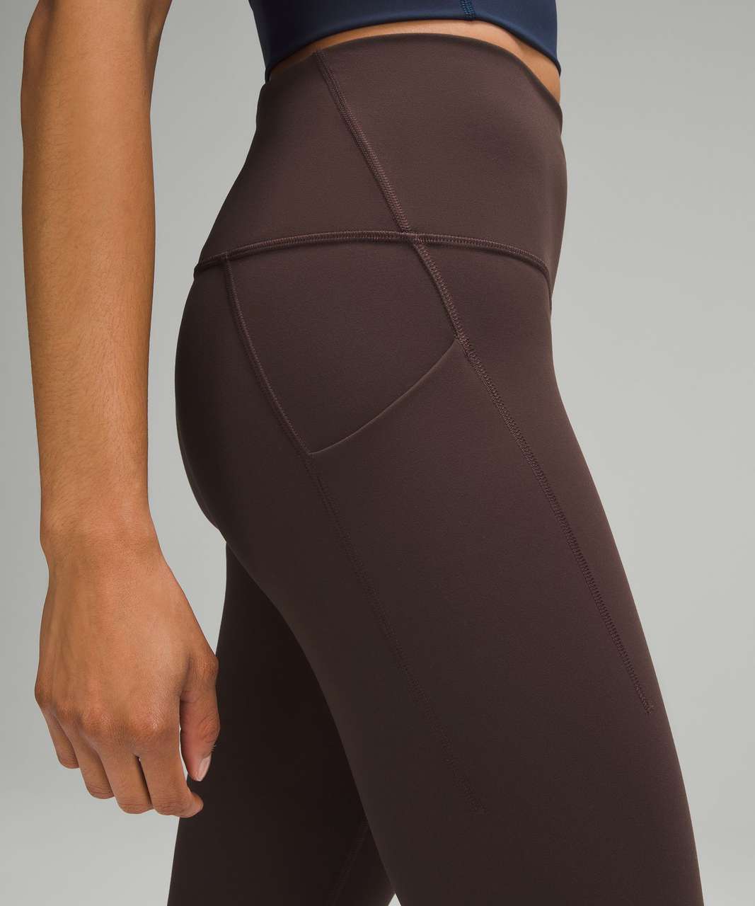 Lululemon Wunder Train High-Rise Tight with Pockets 28" - Espresso