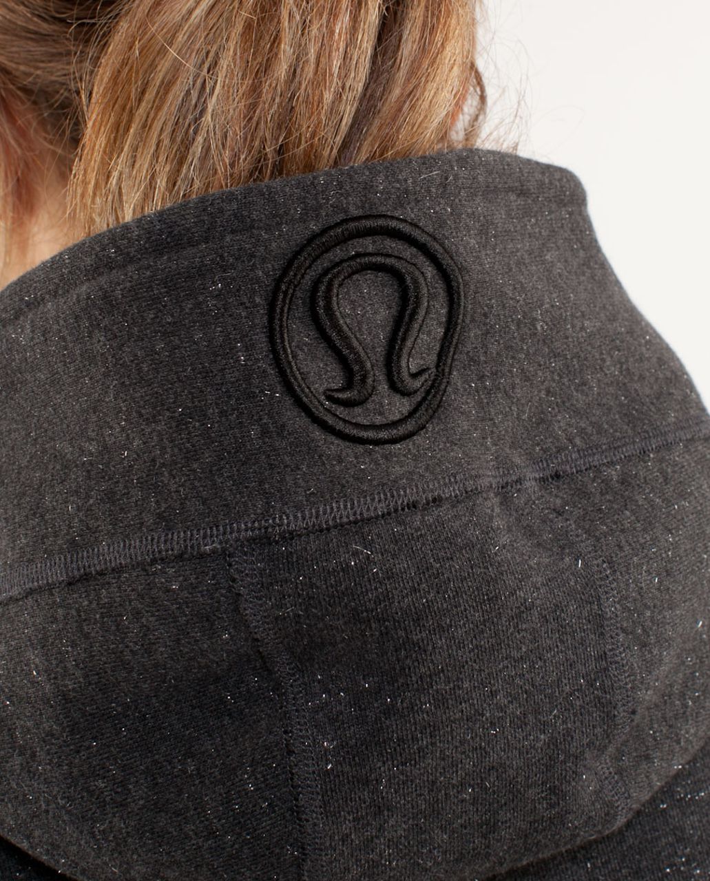 NEW Women Lululemon Scuba Hoodie Plush Heathered Core Black/Black