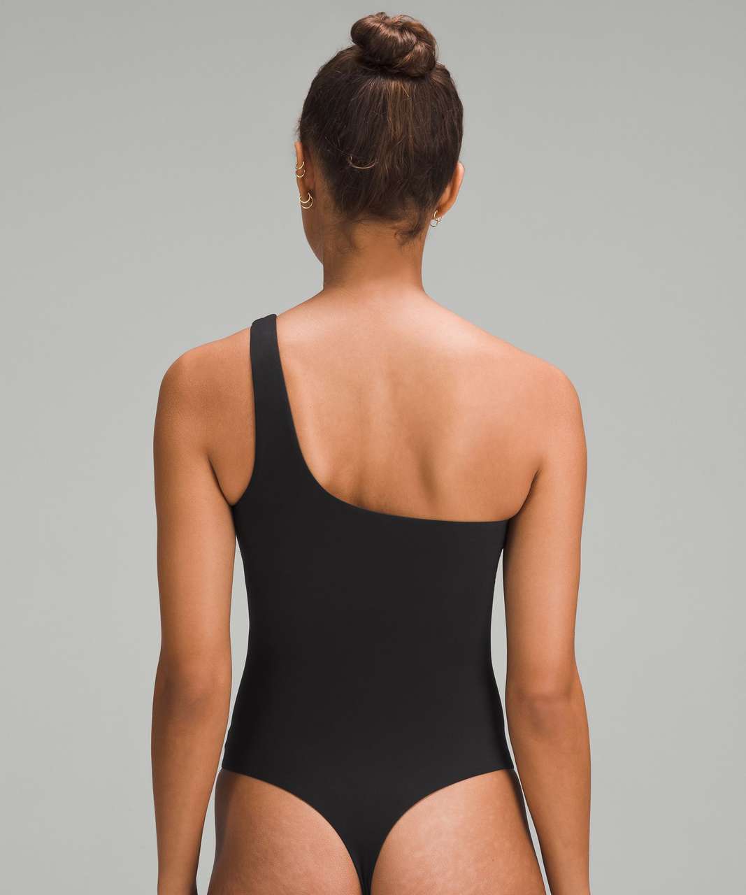 Lululemon Wundermost Ultra-Soft Nulu Asymmetrical Bodysuit - Black