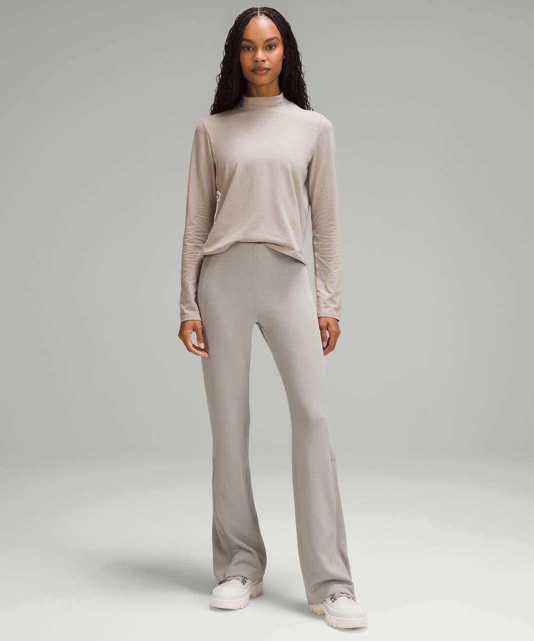 Taupe Lounge Pants - Wide-Leg Knit Pants - Cable Knit Pants - Lulus