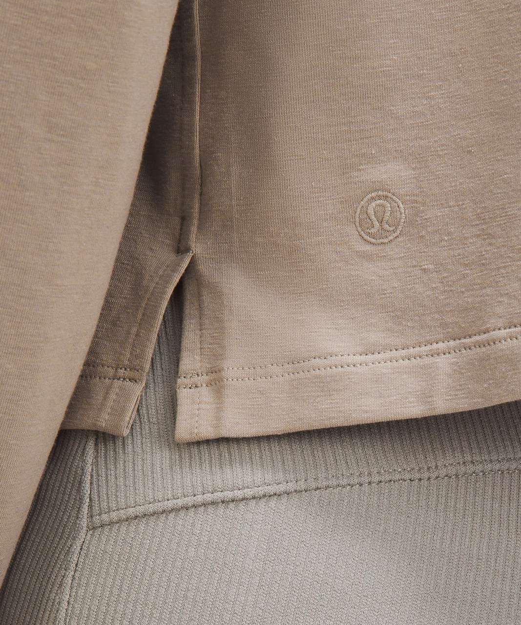 Lululemon Classic-Fit Cotton-Blend Mockneck Long-Sleeve Shirt - Riverstone
