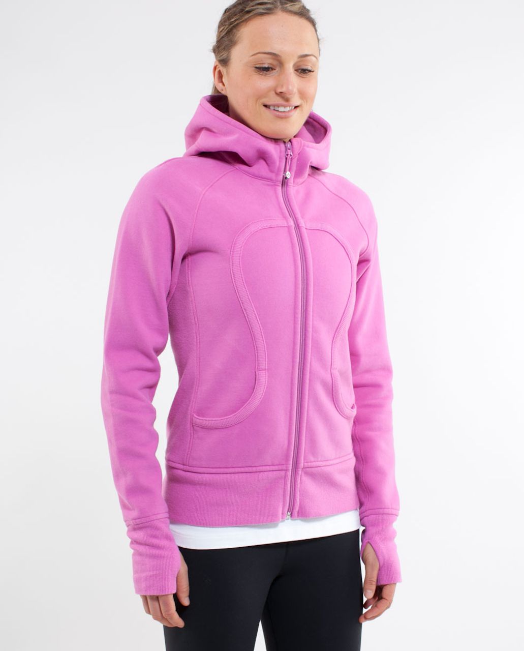 lululemon athletica, Tops, Lululemon Purple Pink Scuba Hoodie Size