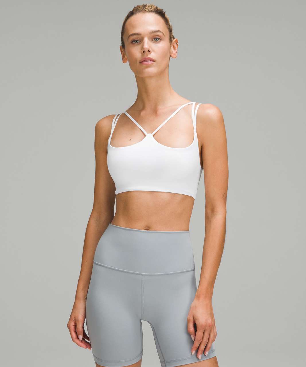 Lululemon Nulu Strappy Yoga Bra *Light Support, A/B Cup - White