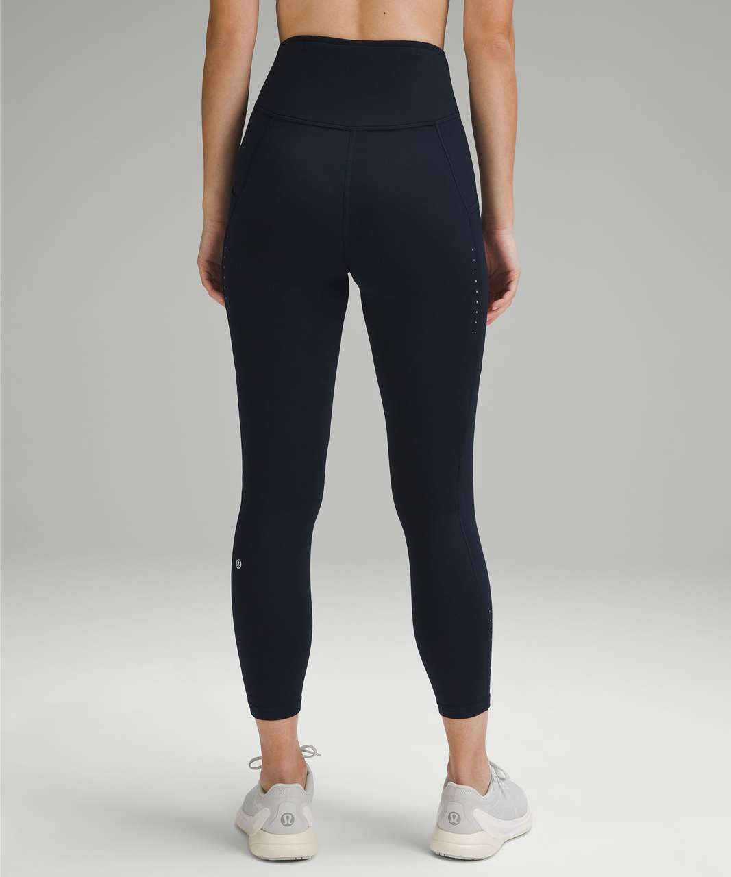 Lululemon Fast and Free High-Rise Fleece Tight 25 *Pockets - True Navy -  lulu fanatics