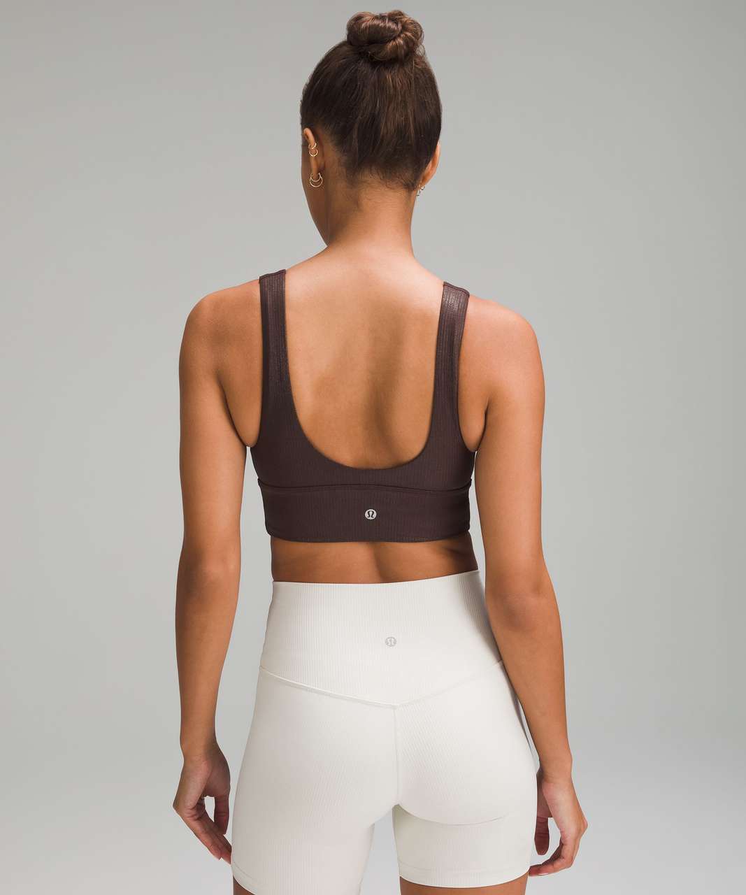 Lululemon Align Ribbed V-Neck Bra *Light Support, A/B Cup Shine - Black -  lulu fanatics