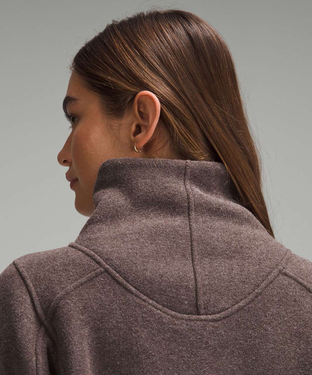 Lululemon Looped Terry Fleece Funnel Neck - Espresso