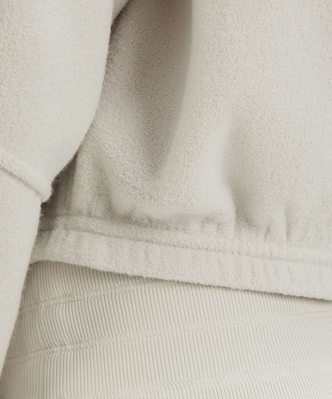 lululemon athletica Looped Terry Fleece Half-zip Hoodie in White