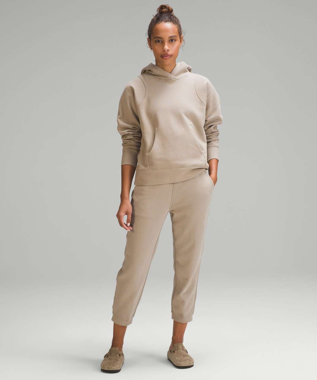 Lululemon Relaxed High-Rise Cropped Jogger - Heathered Core Ultra Light  Grey - lulu fanatics