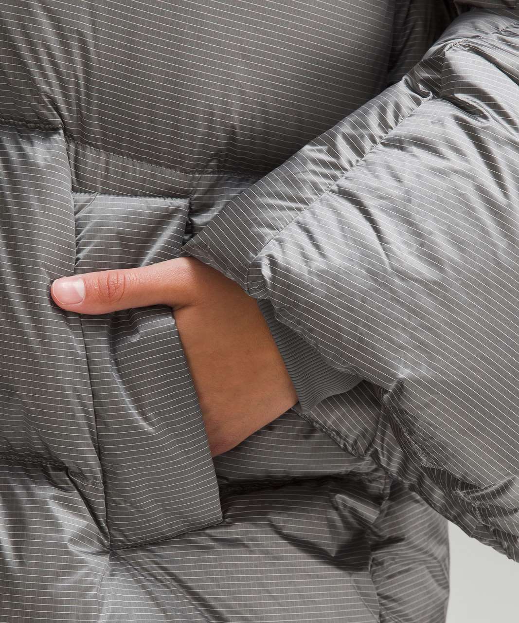 Lululemon Down-Filled Long Puffer Jacket - Slate