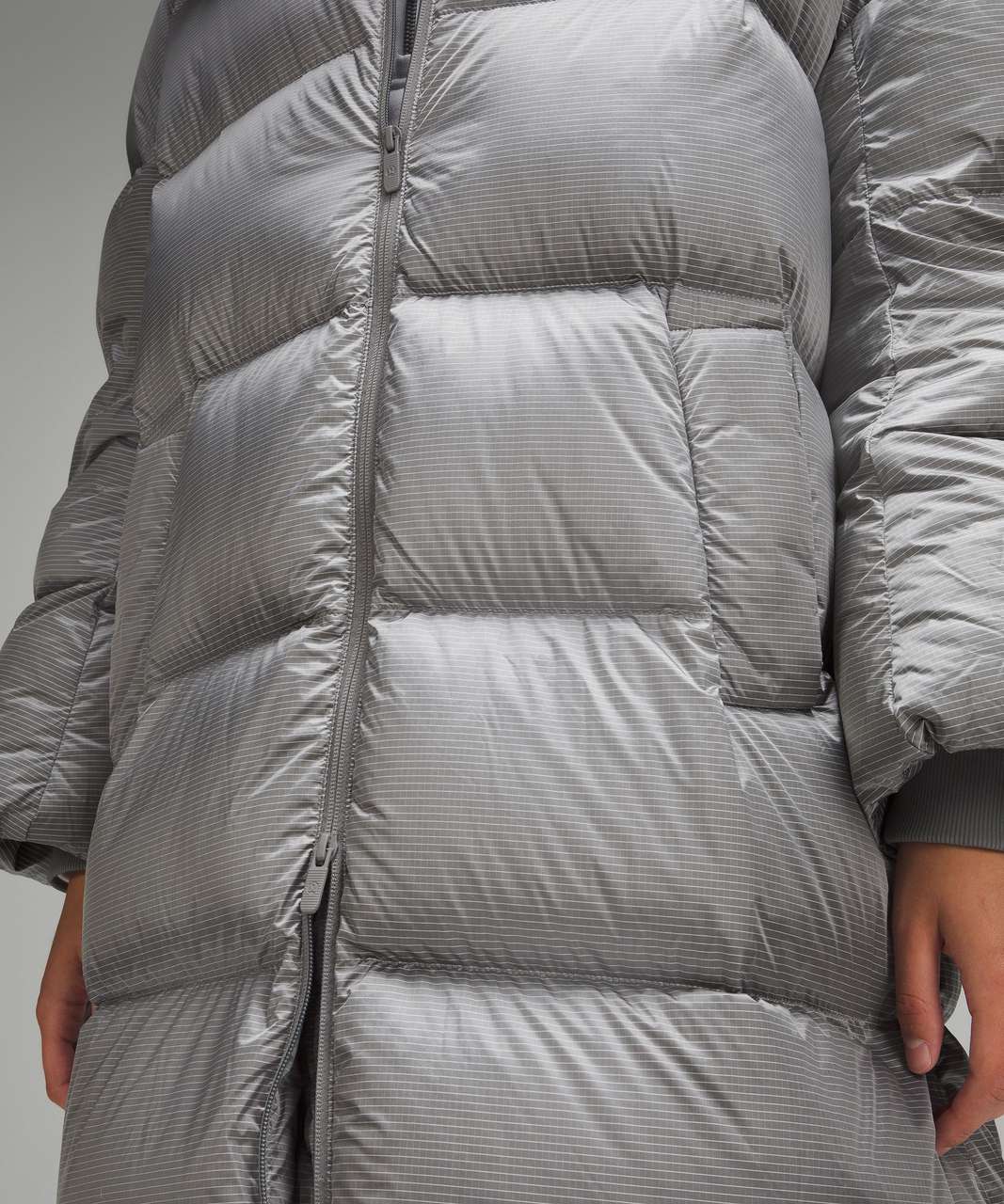 Lululemon Down-Filled Long Puffer Jacket - Slate - lulu fanatics