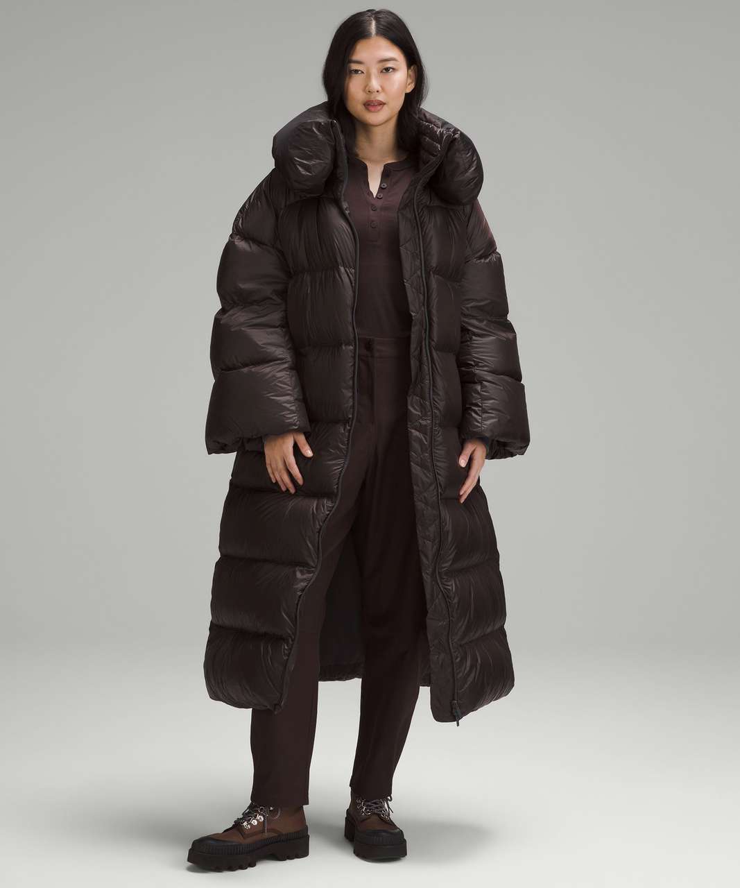 Fashion Look Featuring Lululemon Down & Puffer Coats by